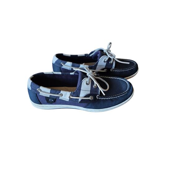 Sperry Topsider Blue Leather Song‎ fish 8.5 - Picture 1 of 4